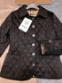 Burberry Diamond-Quilted Button-Front Jacket
