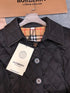 Burberry Diamond-Quilted Button-Front Jacket
