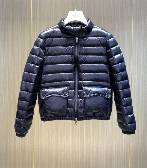 Moncler Women's Quilted Stand-Collar Short Down Jacket