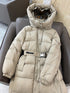 Burberry Long Belted Down Jacket