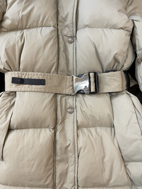 Burberry Long Belted Down Jacket
