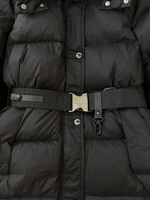 Burberry Long Belted Down Jacket