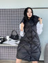 Burberry Long Diamond-Quilted Down Vest