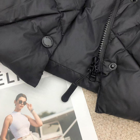 Burberry Long Diamond-Quilted Down Vest