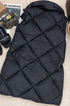 Burberry Long Diamond-Quilted Hooded Down Vest