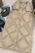 Burberry Long Diamond-Quilted Hooded Down Vest
