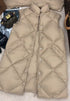 Burberry Long Diamond-Quilted Hooded Down Vest