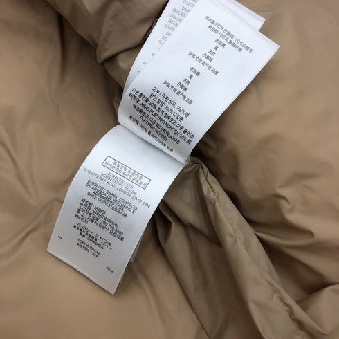 Burberry Long Diamond-Quilted Hooded Down Vest