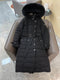 Burberry Belted Hooded Long Down Jacket