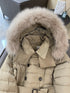 Burberry Belted Hooded Long Down Jacket