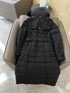Burberry Belted Hooded Long Down Jacket