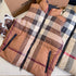 Burberry Check Drawstring Waist Down Vest