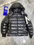 Moncler Glossy Hooded Puffer Coat