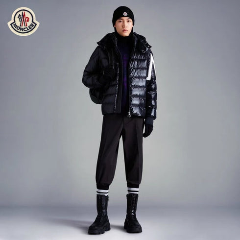 Moncler Glossy Hooded Puffer Coat