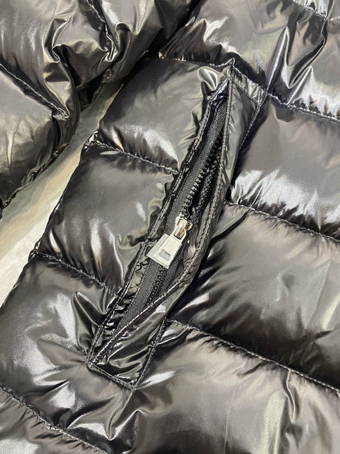 Moncler Glossy Hooded Puffer Coat