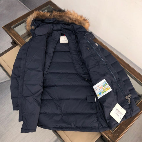 Moncler Hooded Long Down Coat