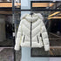 Moncler Celac Fur-Trim Hood Short Down Jacket