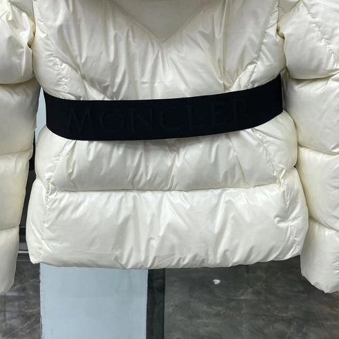 Moncler Celac Fur-Trim Hood Short Down Jacket