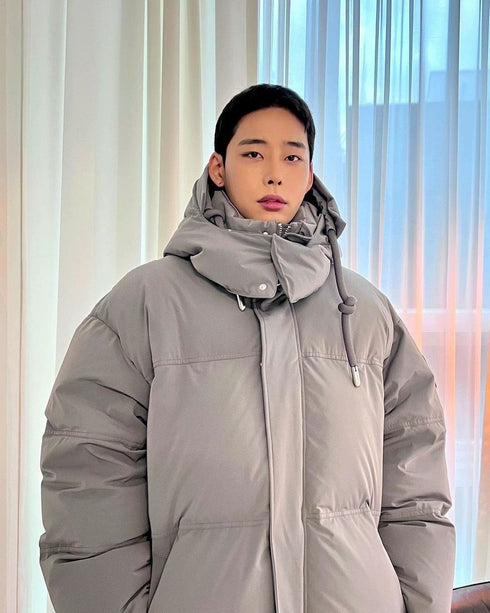 AMI Paris Hooded Quilted Puffer Jacket