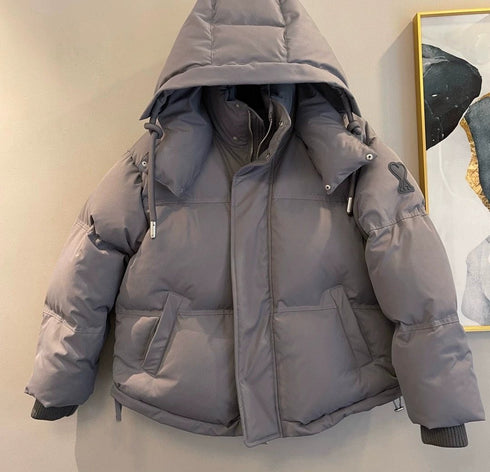 AMI Paris Hooded Quilted Puffer Jacket