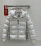 Moncler Color-Block Hooded Short Down Coat