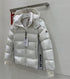 Moncler Color-Block Hooded Short Down Coat