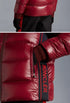 Moncler Color-Block Hooded Short Down Coat