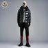 Moncler Color-Block Hooded Short Down Coat