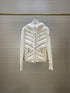 Moncler Hooded Padded Front Knit Jacket