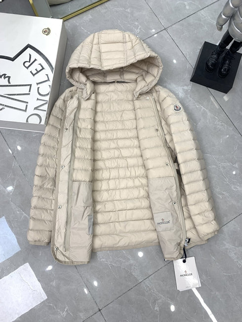 Moncler Belted Hooded Puffer Coat