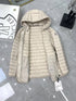 Moncler Belted Hooded Puffer Coat