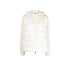 Moncler Women's Hooded Knit Sleeve Down Jacket