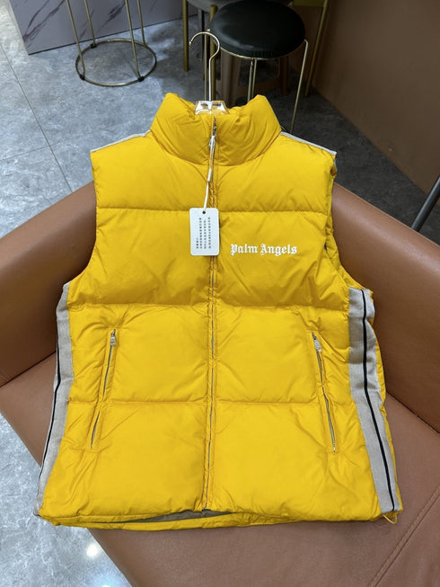 Moncler Striped-Panel Quilted Puffer Vest