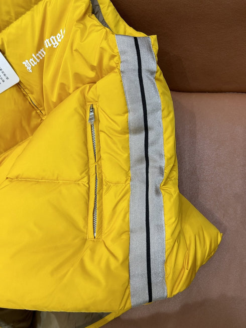 Moncler Striped-Panel Quilted Puffer Vest