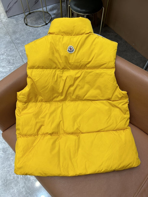Moncler Striped-Panel Quilted Puffer Vest