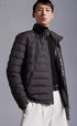 Moncler Black Quilted Zip-Front Puffer Coat