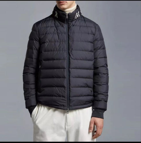 Moncler Black Quilted Zip-Front Puffer Coat