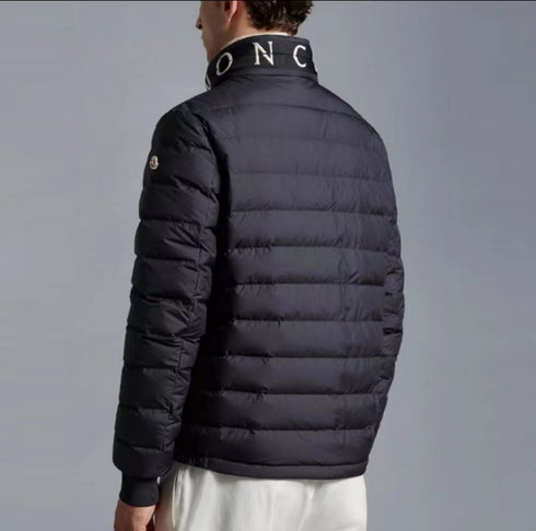 Moncler Black Quilted Zip-Front Puffer Coat