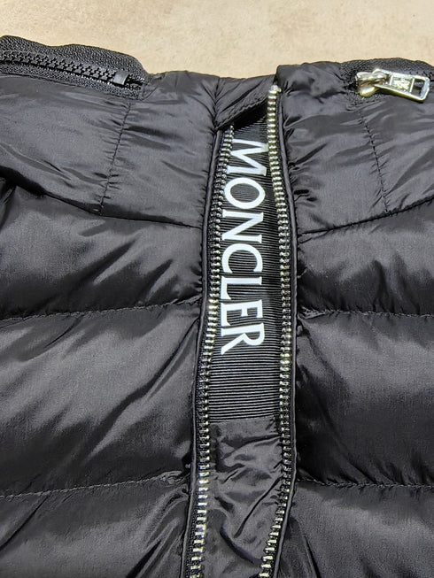 Moncler Black Stand-Collar Quilted Puffer Coat