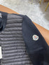 Moncler Quilted Knit-Sleeve Zip Down Jacket