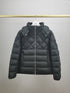 Moncler Men's Quilted Short Down Coat with Detachable Hood
