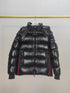 Moncler Glossy Knit-Panel Short Down Coat
