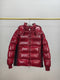 Moncler Glossy Knit-Panel Short Down Coat