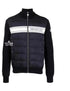 Moncler Quilted Knit-Sleeve Down Jacket
