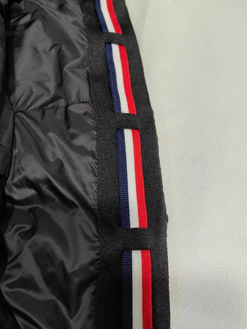 Moncler Quilted Knit-Sleeve Hooded Jacket