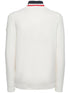 Moncler Rib-Knit Striped Collar Quarter-Zip Sweater