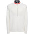 Moncler Rib-Knit Striped Collar Quarter-Zip Sweater