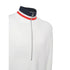 Moncler Rib-Knit Striped Collar Quarter-Zip Sweater