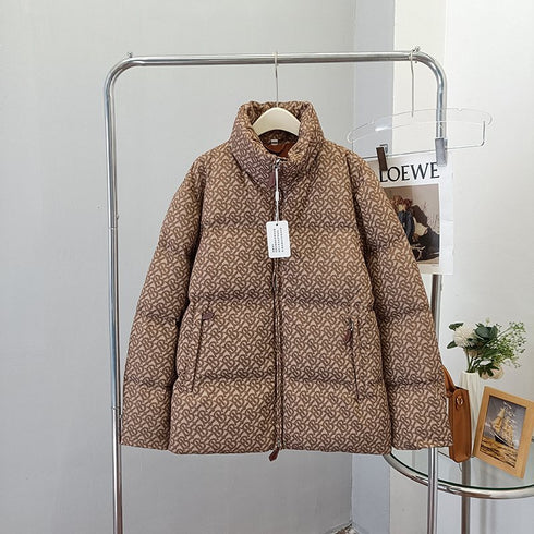 Burberry Brown TB Monogram Puffer Jacket