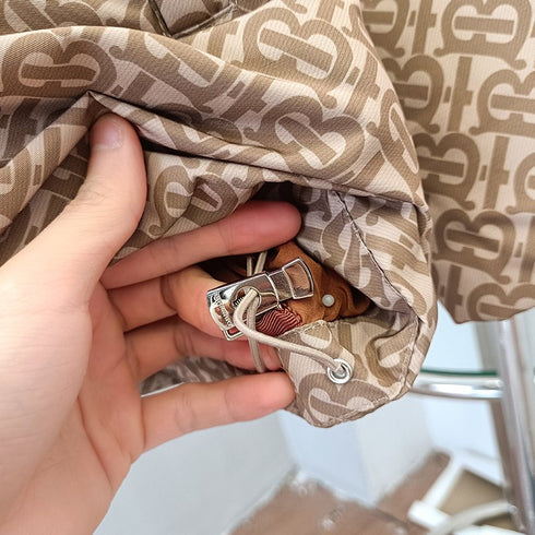 Burberry Brown TB Monogram Puffer Jacket